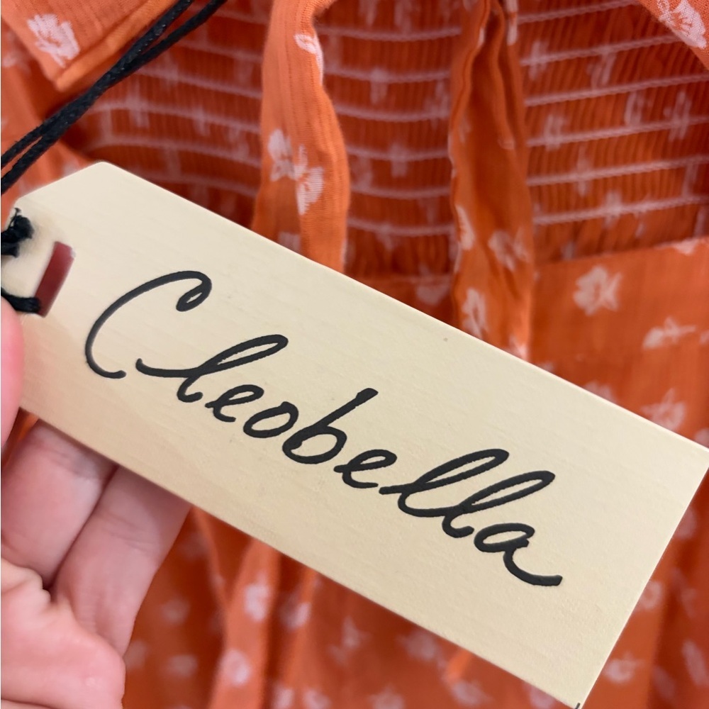Cleobella Skylar Floral Cutout Jumpsuit in Copper - Size L - NWT - Picture 7 of 11
